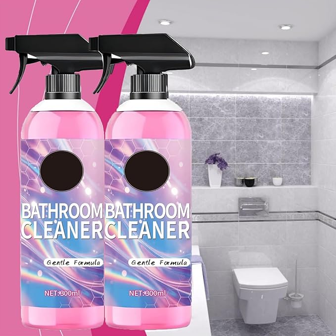 Heavy Duty Bathroom Scrubbing Solution, Bathroom Descaler Foam Cleaner, Stubborn Stains Cleaner, for Sink Tub Floor Tile (2PCS)
