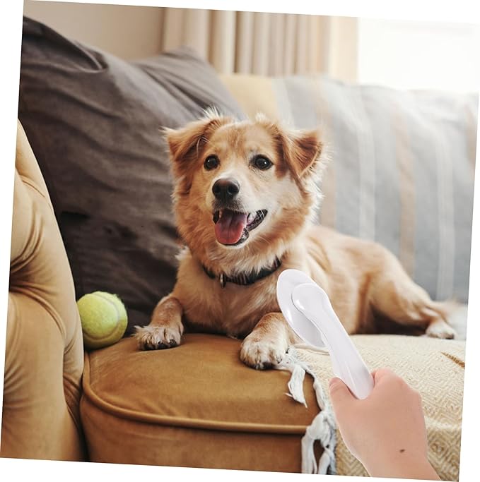 HOMSFOU Static Lint Brush for Pet Hair Removal Fabric Lint Cleaner Brush for Home Travel