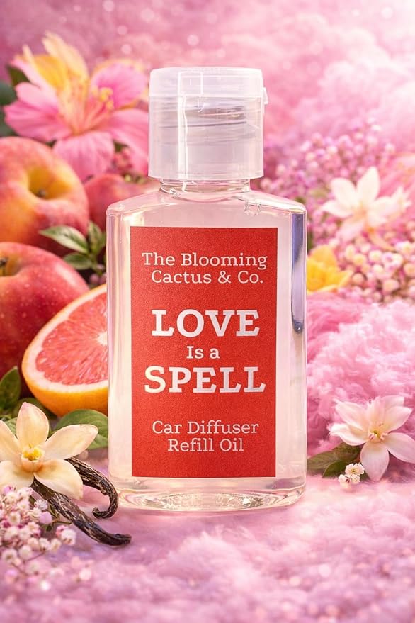 Car Diffuser Oil Refill 1 oz – Essential Oil Car Air Freshener Refill for Hanging Car Diffuser, Long Lasting Fragrance Oil, Phthalate Free, Multiple Scents. | Love Spell