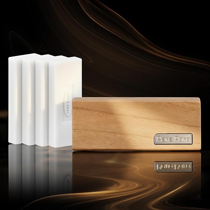 4 Packs Citrus Scented Natural Wood Vent Clips,【Brighten Cabin Mood】 Odor Refresh Car Scents Air Freshener Refills, Long Lasting Fragrance Diffuser, SUV Essentials Gift for Women