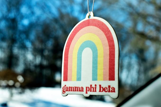 Gamma Phi Beta - Rainbow Air Freshener - 2/Pack - Flowers & Sunshine Scent