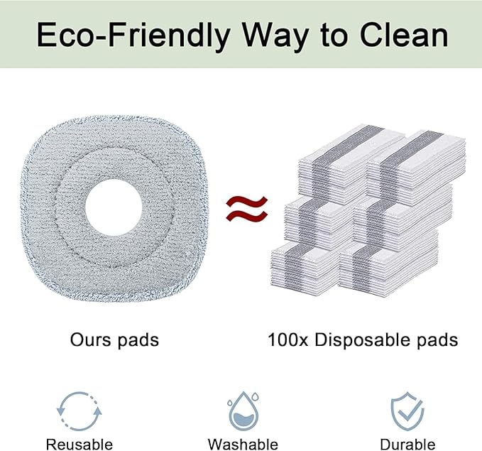 True & Tidy Spin Mop and Bucket System Deluxe with Silicone Sweeper Mop Head and 4 Machine Washable Microfiber Mop Pads