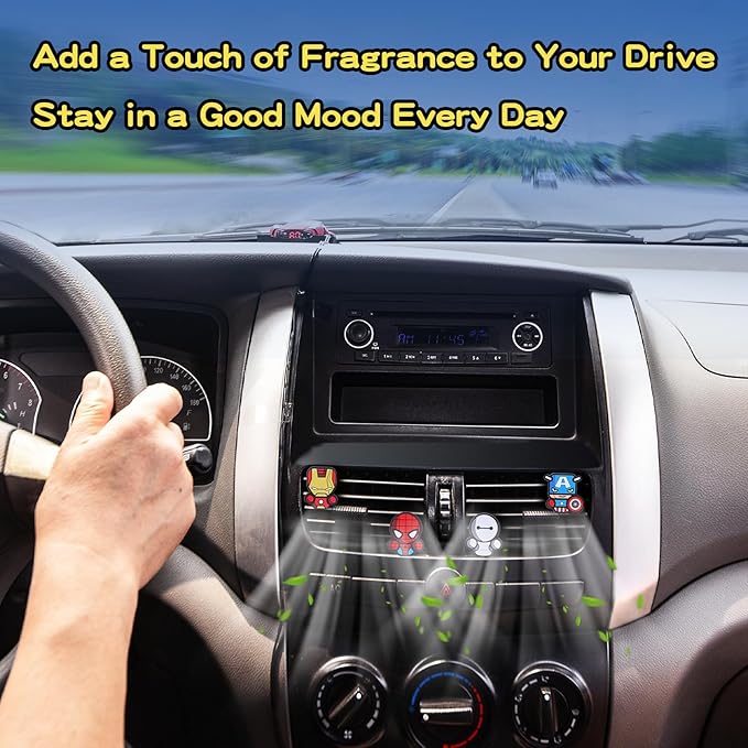 Air Vent Decoration - Cute Super Hero Decorative Vent Clip for Cars, Bedroom or Office [Groot]