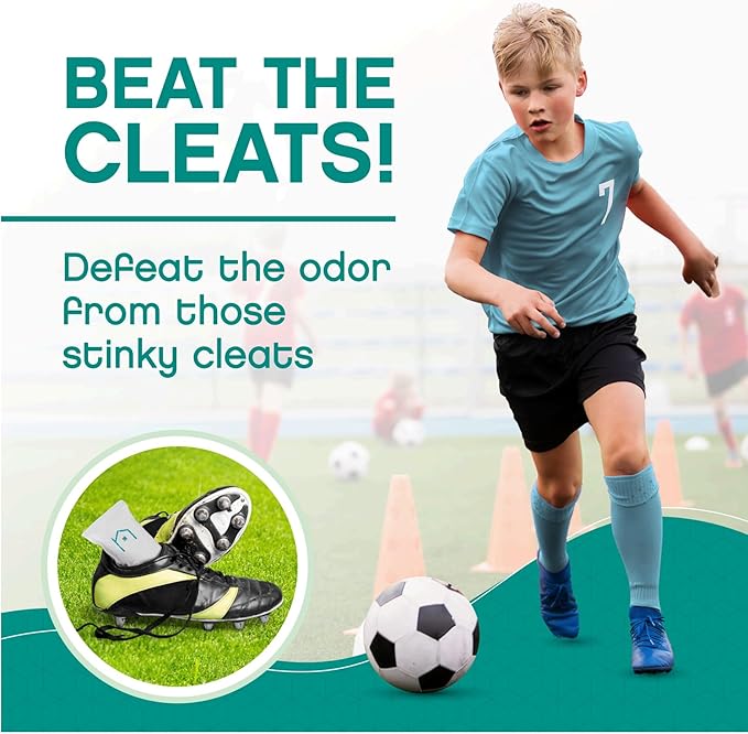 Shoe Deodorizer with Zeolites 1-Pack - Odor Eliminator, Air Freshener, Smell Absorber, Sneakers, Gym Bags, Soccer Cleats, Closets, Pet Area, Reusable - Shoe Deodorant