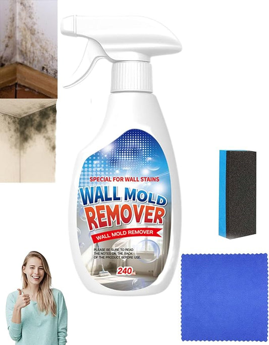 Highly Effective Removal Spray, 8.12 Fl.Oz Wall Cleaner Spray, 2026 New Multifunctional Cleaning Solution, Powerful Stain Remover for Wood, Tile, Fabric, Kitchen & Bathroom Surfaces (1PC)