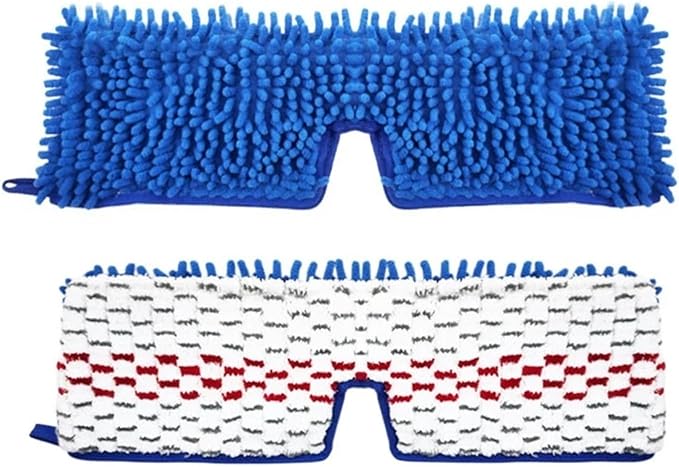 Microfiber Floor Mop Pads Double-Acting Mop，Compatible For OCedar/Vileda， Steam Spray Mop Flat Spin Mop Cloth Replacement Quick Dry