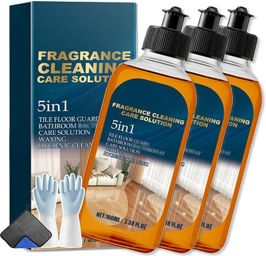 5 in 1 Floor Cleaner - Fragrance Cleaning Floor Solution, Fragrance Cleaning Care Solution 5 in 1