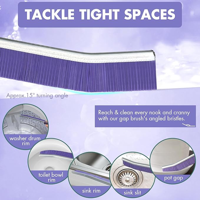 IBB 3pcs Crevice Gaps Cleaning Brush,2023 New Cleaning Brush for Small Spaces,Durable & Thin Crevice Cleaning Brush,Deep Cleaning Brush Supplies for Kitchen Surfaces & Window Track & Stubborn Stains