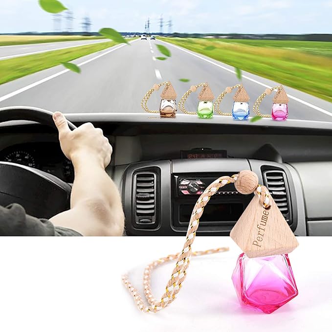 AtfArt 8 Pcs Refillable Air Freshener 6ml Perfume Scent for Car, Home, Room - Hanging Accessories, Air Purifiers Diffuser, Decoration