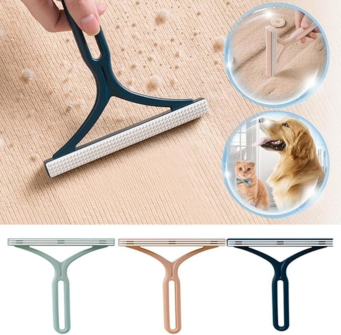 Carpet hair remover tool，Silicone Double Sided Pet Hair Remover Lint Remover Clean Tool Shaver Sweater Cleaner Fabric Shaver Scraper for Clothes Carpet-Pink, Jtmfqjq14