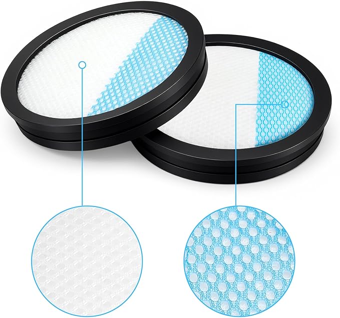 4-Pack PCL720 Filter Replacement for Ryobi ONE+ 18V Cordless Stick Vacuum Cleaner PBLSV716K PBLSV716B PBLSV717K & PBLSV717B