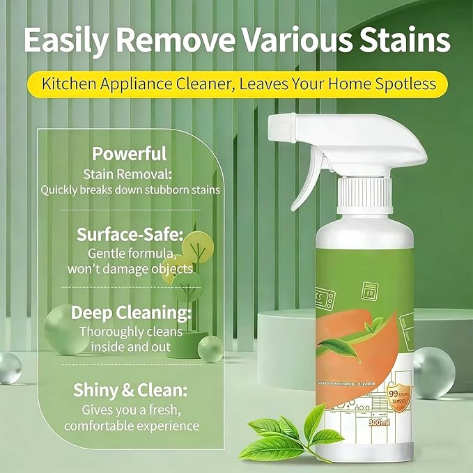 Electrolyzed Ion Kitchen Cleaner Spray, Multi-purpose Household and Kitchen Cleaning Spray, For Hold, Oven, Stove, Range Hood (1pc)