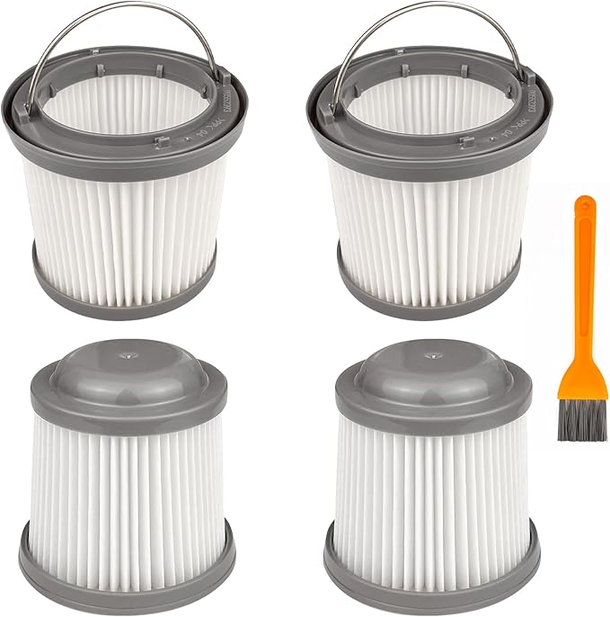 4 Pack PVF110 Replacement Filter Compatible with Black and Decker Handheld Pivot Vacuum BDH2000PL BDH2020FLFH PHV1410 PHV1810 PHV1210 BDH2020FL, Washable Hand Vac Filters