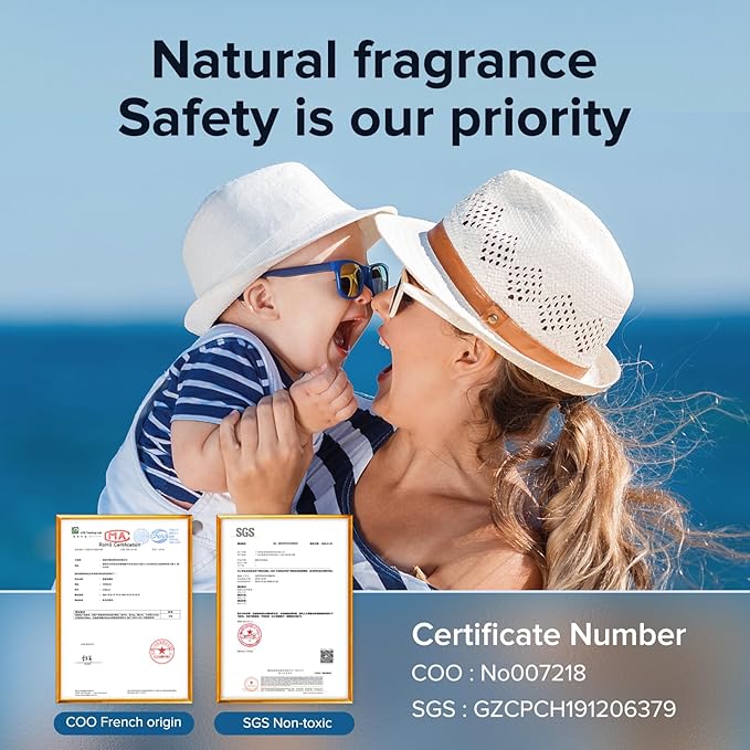 Ceeniu Car Air Fresheners - F26/CF12/F39 Dedicated Perfume Refill - 45ml - Can be Used for 2~6 Months - Made with Natural Plant Extracts - French Imported Fragrance - 17 Varied Scents Available