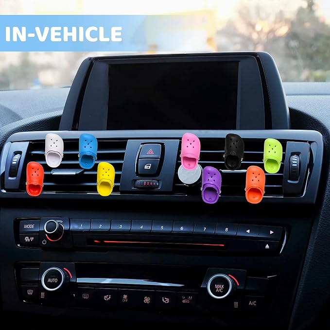 1 Pack Cute Car Air Freshener,Shoe Shape Car Vent Clips with 2PCS Refills Solid Fragrance Replacement Pads Car Decor Car Perfume Clip Car Interior Accessories for Men/Women（Yellow）