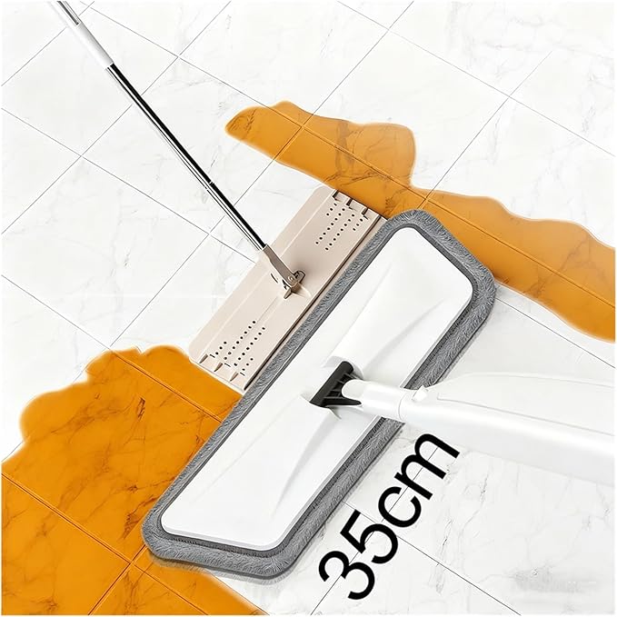 Large Household Spray Mop with Replaceable Microfiber Pad for Wet and Dry Cleaning Pads Rotating Broom(Only 5pc Cloth)