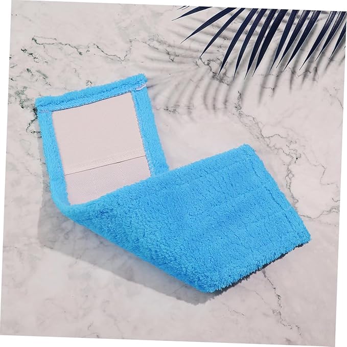 SAFIGLE 2pcs Coral Fleece Replacement Mop Pads for Floor Cleaning Reusable Machine Washable for Use
