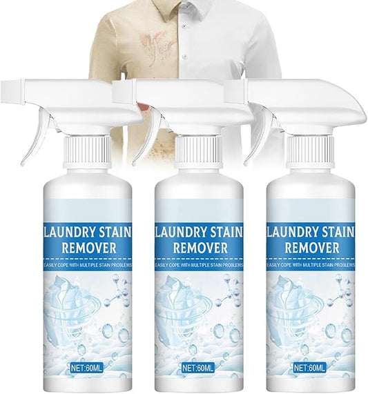 3 Bottles Clothing Emulsifier - Natural Non Ionic Stain Remover, Stains Remover For Clothes Laundry, Powerful Laundry Stain Removers Spray, No Damage Fabric Spot, Suitable For All Clothes (3)