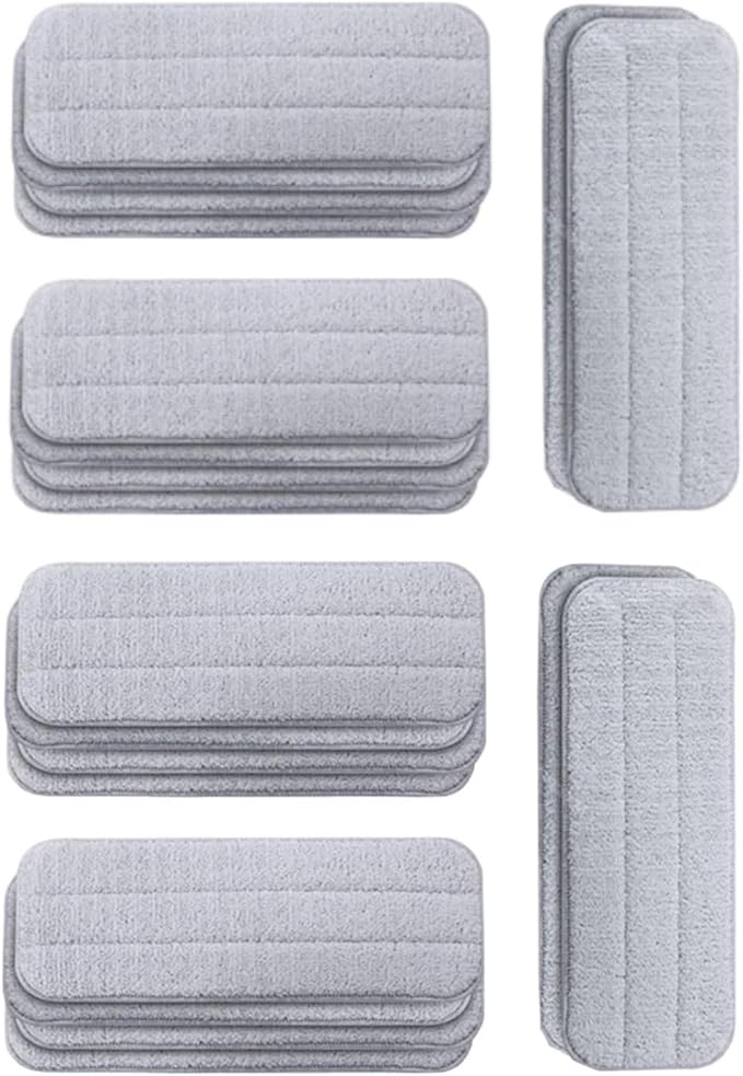 Mop Cloth Pads Water Spray Cleaning, Head Wooden Carbon Fiber Cloth，Compatible For Xiaomi,Compatible For Deerma，TB500 TB800(20pcs)