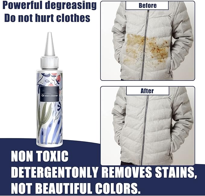 Nml Stain Remover for Clothes - Garment Stubborn Stain Cleaner, Oil and Emergency Stain Rescue (1pcs)