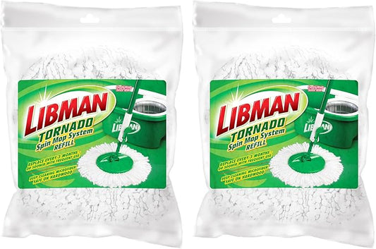 Libman Tornado Spin Mop Refills - Case of 2