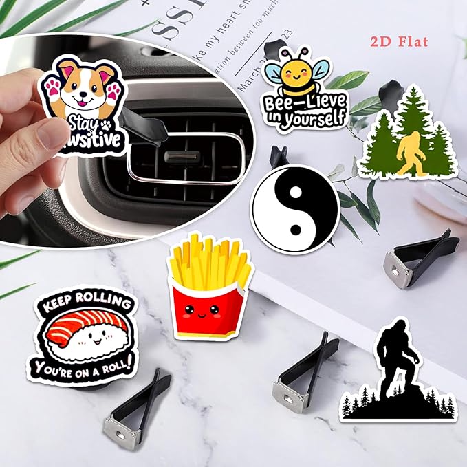 Cute Car Air Freshener Clips Bigfoot Car Vent Clips Sasquatch Cars Scents Cologne Air Conditioner Clip Auto Vent Interior Decoration Cars Accessories Bigfoots Gifts for Men Women,Friends