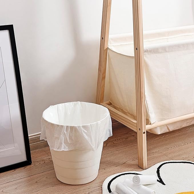 4 Gallon Small Trash Bags, 250 Count, Unscented, Transparent, Durable, Ideal for Bathroom, Kitchen, Office, Bedroom