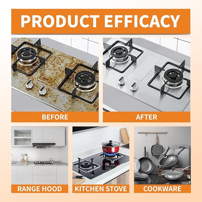 All Purpose Cleaner, Remove Stains Cleaning Spray, Kitchen Cleaner Spray, Multi Purpose Cleaner Spray Removes Grease, Grime, And Stains On Bathrooms, Floors, and More (3pcs)