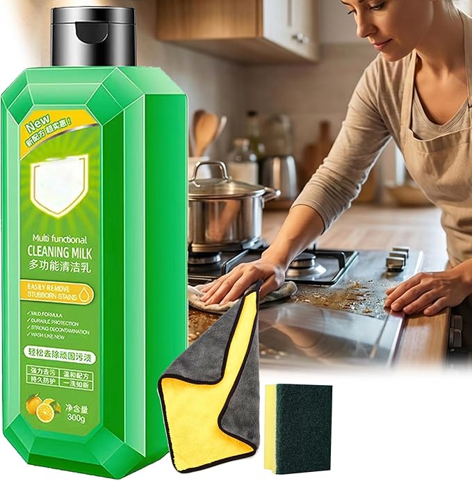 Cleaning Milk - Cleaning Milk House Cleaner, Multifunctional Concentrated Cleansing Lotion for Household Kitchen (300ML-1PCS)