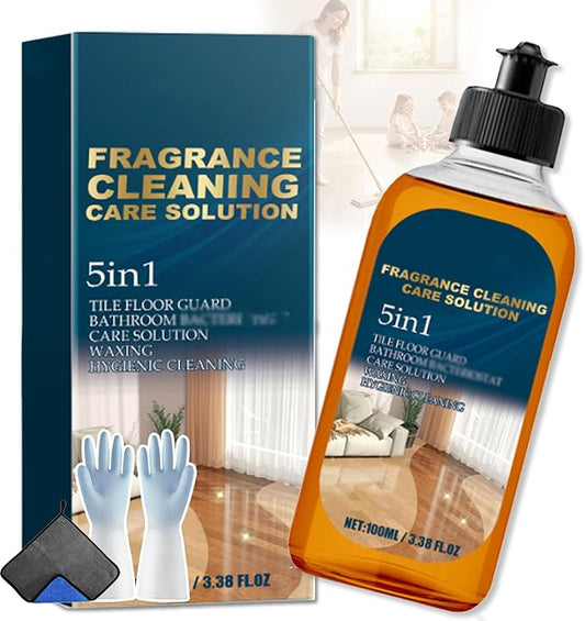 5 in 1 Floor Cleaner - Fragrance Cleaning Floor Solution, Fragrance Cleaning Care Solution 5 in 1