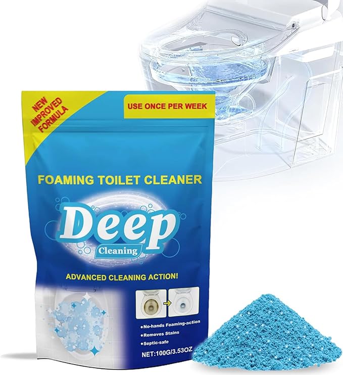 Splash Toilet Cleaner, 2024 Upgrade Splash Toilet Cleaner, Foaming Toilet Cleaner, Self Activating Powder for Bathroom Toilet Bowl (1, 1PC)