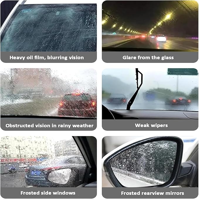 Multi‑surface Oil Film Cleaning Brush for Auto & Household Glass – Glass Cleaning Board,Handheld Glasses Oil-Film Remover,Roll-On Automotive Window Cleaner Windshield,Universal Cleanings Board (1)