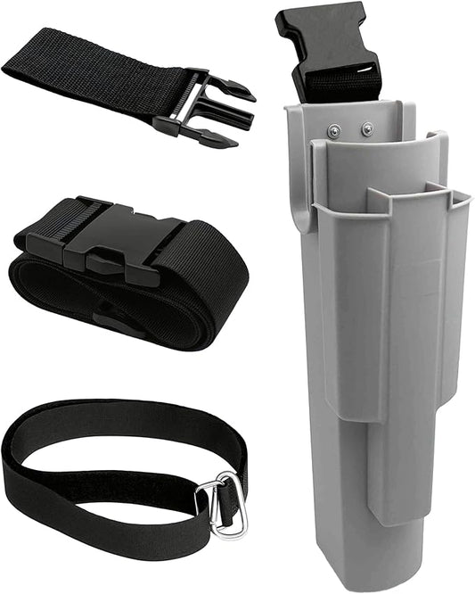 Window Cleaning Holster with Belt, Removable Side Bucket, Detachable Squeegee Holder Tool, Carry Multiple Tools on Waist, Ideal Cleaners Kit