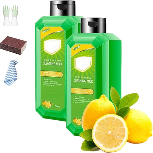 Cleaning Milk House Cleaner, Powerful Multifunctional Concentrated Cleansing Lotion, Multi Scene Cleansing Milk, Multifunctional Oil Cleaning Agent, For Household Kitchen to Heavy Oil Stains (2)