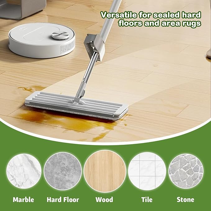Snowlily 2 Pack Floor Cleaner Solution for Hardwood & Tile Floors, Compatible with Roborock, All Robot Vacuum Mops & Wet Dry Vacuum Cleaners, 1:100 Dilution Ratio