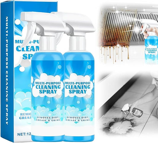 Multifunctional Powerful Spray Kitchen Foam Cleaner, 2026 New Multi-Purpose Cleaning Spray, Easy-To-Use Grease Remover For Kitchen, Fast-Acting Tile Cleaner For Families (2)