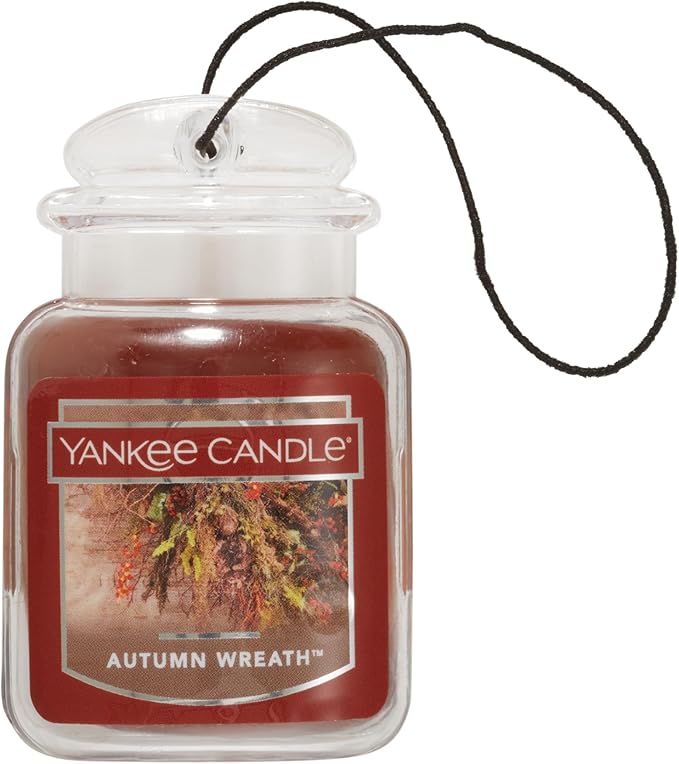 Yankee Candle Car Jar Ultimate, Autumn Wreath, 0.96 OZ (Pack of 4)