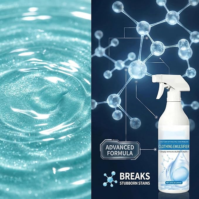 Clothing Emulsifier - Non-ionic Laundry Pre Treatment, Powerful Laundry Stain Remover Spray, Your Go-To Laundry Cleaner (3Pcs)