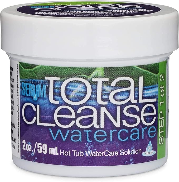 Hot Tub Serum Total Cleanse Gel, Hot Tub Cleaner, Purge & Flush, Works with Both Indoor & Outdoor Hot Tub & Spas, Clean Pipes & Jets Gunk Build Up, Purges 400 Gallon Water Tub 4 Times (2 oz)