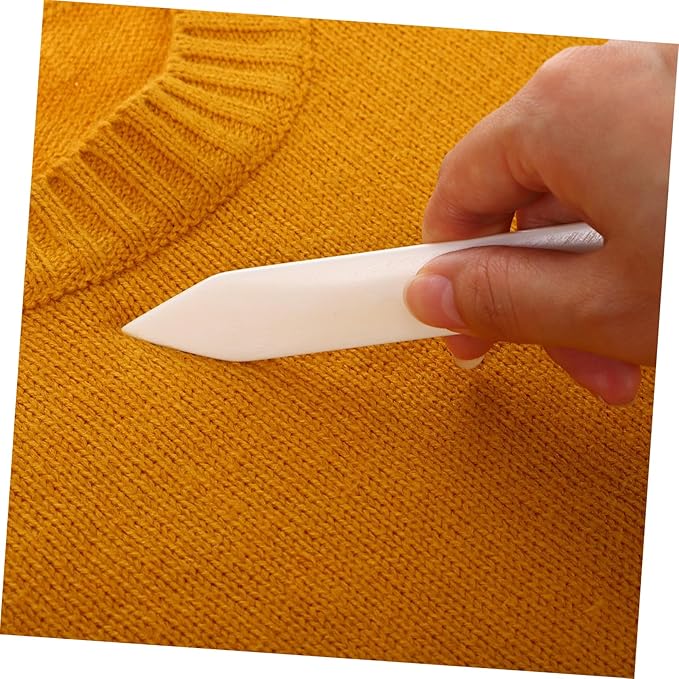 FRCOLOR Clothes Stain Removal Tool Bob Bone Scraper Fabric Fuzz Remover Smooth Edge Lint Cleaner