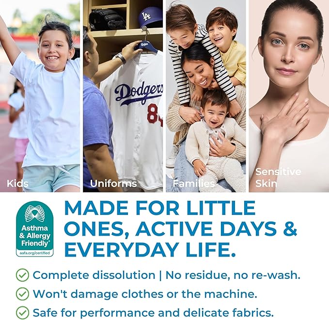 SWEAT X Free & Clear Laundry Detergent Liquid - Organic, Natural Non Toxic Laundry Detergent for Sensitive Skin - Gentle Washing Detergent for Activewear & Performance Fabrics - 45 Loads, 1 Bottle