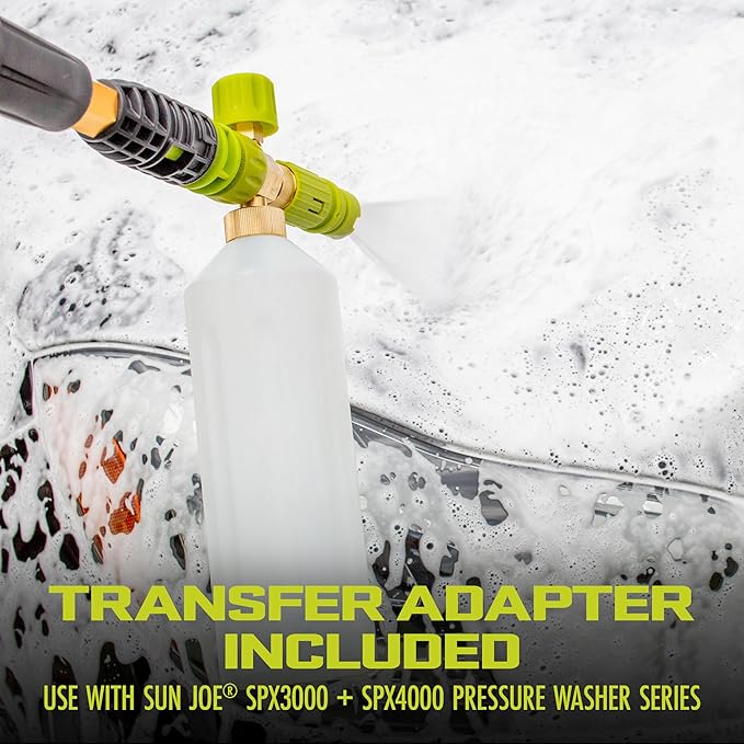 Sun Joe 34 Ounce Foam Soap Spray Cannon for SPX Series Electric Pressure Washer
