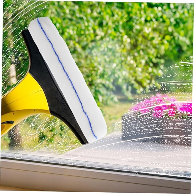3pcs Extendable Glass Cleaning Tool with Interchangeable Wiper Heads for Efficient Household Use for Shower Windows and Car Surfaces
