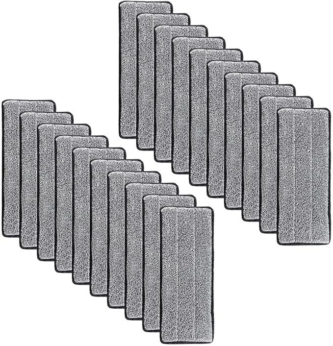 Lipski 3-20pcs Microfiber Mop Pad Replacement Microfiber Washable Spray Mop Dust Mop Household Mop Head Cleaning pad Grey Color (Color : 20pcs)