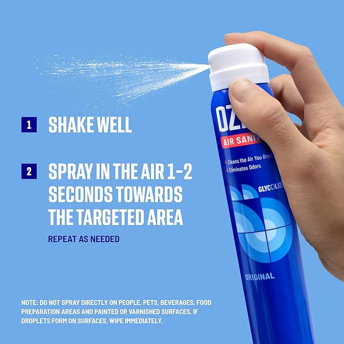 Ozium 3.5 Oz. Air Sanitizer & Odor Eliminator for Homes, Cars, Offices and More, Original Scent, 4 Pack