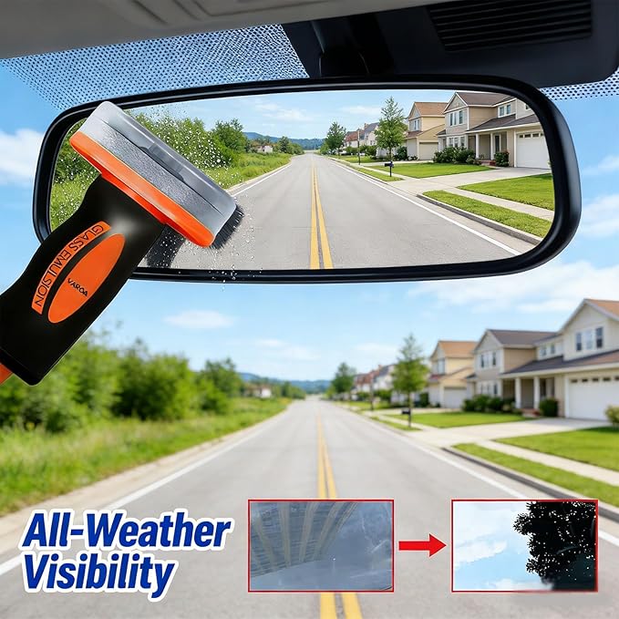 Glass, Windshield Oil Remover, 2026 New Upgrade Glass Cleaning Automotive Oil Film Cleaning Brush, Glass Emulsion Improves Visibility for Safe Driving for Auto Workshop Gear (2)