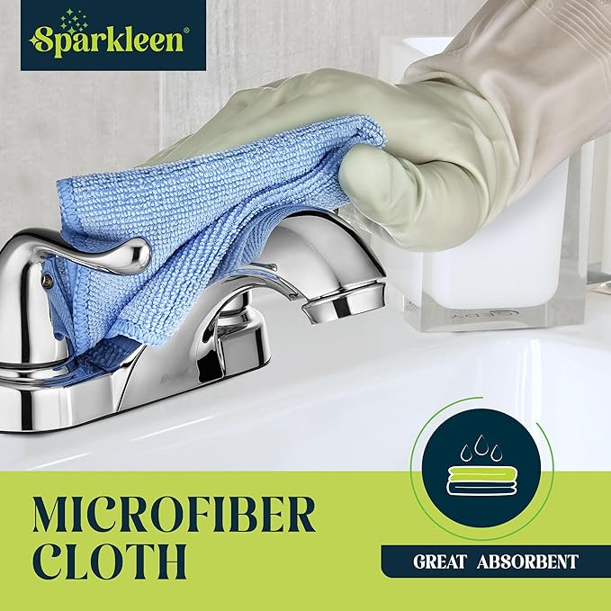Mrs. Meyers Multi-Surface All Purpose Cleaner Set, Multi-Purpose Cleaner 2 Pack 16 oz. Lemon Verbena Spray and Cloth Set Bundle for Bathroom, Living Room or Bedroom,
