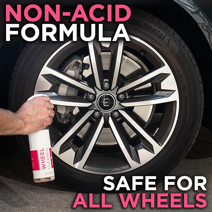 ESOTERIC Wheel Cleaner 16oz | Color Changing | Effective Iron Removing Wheel Cleaner | Safe & Versatile Brake Dust Cleaner for All Alloy, Chrome, Aluminum, and Steel Wheels