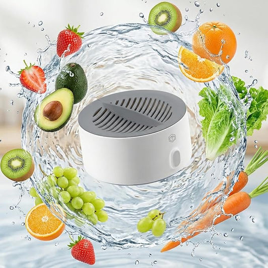 puriproduce Vegetable Cleaner & Home Wash, Easy 3-Minute Clean, Advanced Electrolysis Purifier, Extend Freshness, Automatic Cleaning, For Fresh Fruits, Veggies & Seafood
