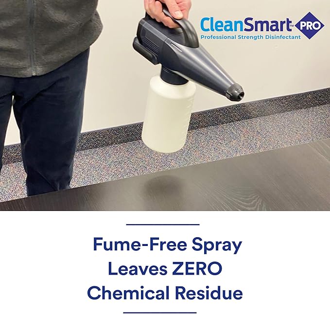 CleanSmart Hospital Disinfectant, Kills 99.9% of Viruses and Bacteria, Hypochlorous Acid Technology, EPA Registered, 1 Gallon (HOCL)